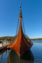 Viking ship docks at Mystic Seaport