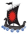 Viking ship Royalty Free Stock Photo