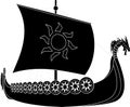 Viking ship Royalty Free Stock Photo