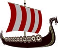 Viking ship Royalty Free Stock Photo
