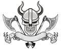 Viking skull Royalty Free Stock Photo