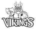 Viking Soccer Football Sports Mascot