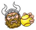 Viking Softball Sports Team Mascot Royalty Free Stock Photo