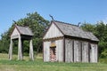 Viking stave church of Moesgaard, Denmark Royalty Free Stock Photo