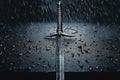 Viking sword of legendary strength. Forged in steel, bearing the marks of vanquished foes