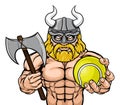 Viking Tennis Sports Mascot