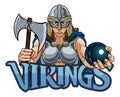 Viking Trojan Celtic Knight Bowling Warrior Woman