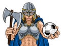 Viking Trojan Celtic Knight Soccer Warrior Woman