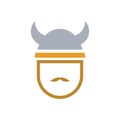 viking vector icon logo design