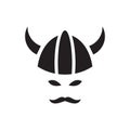 Viking vector icon logo design