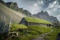 Viking Village near Vestrahorn in Iceland