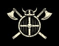 Viking warrior emblem