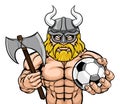 Viking Soccer Football Sports Mascot