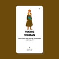 viking woman vector