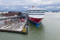 Viking XPRS sea cruise ferry at Viking Line port terminal. Helsinki