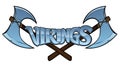 Vikings Crossed Axes Sign Graphic Royalty Free Stock Photo