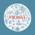 Vikings-handdrawn concept illustration.