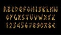 Vikings letters set. Old Norse Scandinavian runes. Celtic alphabet