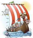 Vikings raid cartoon