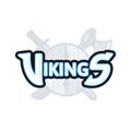 Vikings sport logo, vector emblem