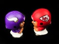 Vikings vs Chiefs Lil Teammates Collectible Toys