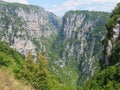 Vikos gorge in the Pindus mountains Epirus region Greece Royalty Free Stock Photo