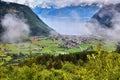 Vikoyri in Vik Municipality, Norway Royalty Free Stock Photo