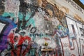 Viktor Tsoi tribute wall in Arbat street in Moscow, Russia
