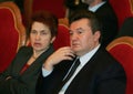 Viktor Yanukovych and Lyudmyla Yanukovych Royalty Free Stock Photo