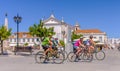 Cyclists in Vila Real de Santo Antonio, Portugal