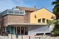 Viladecans, Spain - September 13, 2023: Exterior of the Ateneu d'Entitats Pablo Picasso building in Viladecans