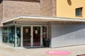 Viladecans, Spain - September 13, 2023: Exterior of the Ateneu d'Entitats Pablo Picasso building in Viladecans