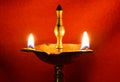 Vilakku or lamp isolated, Traditional Hindu lamp Lightning