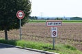 village sign ans 30 limit at village Cattenom