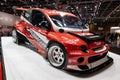 Vilebrequin 1,000PS Fiat Multipla custom race car showcased at the Paris Motor Show, France - October 17, 2022