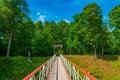 Viljandi Suspension Bridge in Estonia Royalty Free Stock Photo