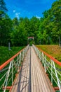 Viljandi Suspension Bridge in Estonia Royalty Free Stock Photo