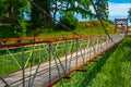 Viljandi Suspension Bridge in Estonia Royalty Free Stock Photo