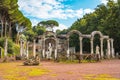 Villa Adriana Roman archaeological complex at Tivoli, Italy Royalty Free Stock Photo