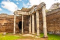 Villa Adriana roman ruins columns - Rome Tivoli - Italy