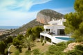 Villa in Altea Hills, Spain, Costa Blanca. Luxyry villa with swimming pool in mountains.