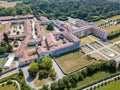 Villa Arconati, Castellazzo, Bollate, Milan, Italy. Aerial view. Villa Arconati, Castellazzo, Bollate, Milan, Italy