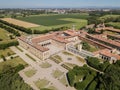 Villa Arconati, Castellazzo, Bollate, Milan, Italy. Aerial view of Villa Arconati