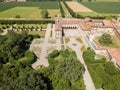 Villa Arconati, Castellazzo, Bollate, Milan, Italy. Aerial view of Villa Arconati