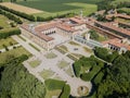 Villa Arconati, Castellazzo, Bollate, Milan, Italy. Aerial view of Villa Arconati