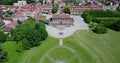 Villa Bagatti Valsecchi, villa, aerial view, eighteenth century, Italian villa, Varedo, Monza Brianza, Lombardy Italy