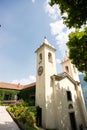 Villa Balbianello. Lake Como. Old Chapel on Villa del Balbianello. Lake Como. Italy