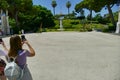 Villa Bellini urban park panoramic view Catania Italy