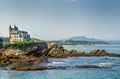 Villa Belsa and the coast, Biarritz.