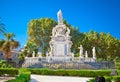 Villa Bonanno public park on Palazzo Reale, Palermo, , Italy. Royalty Free Stock Photo